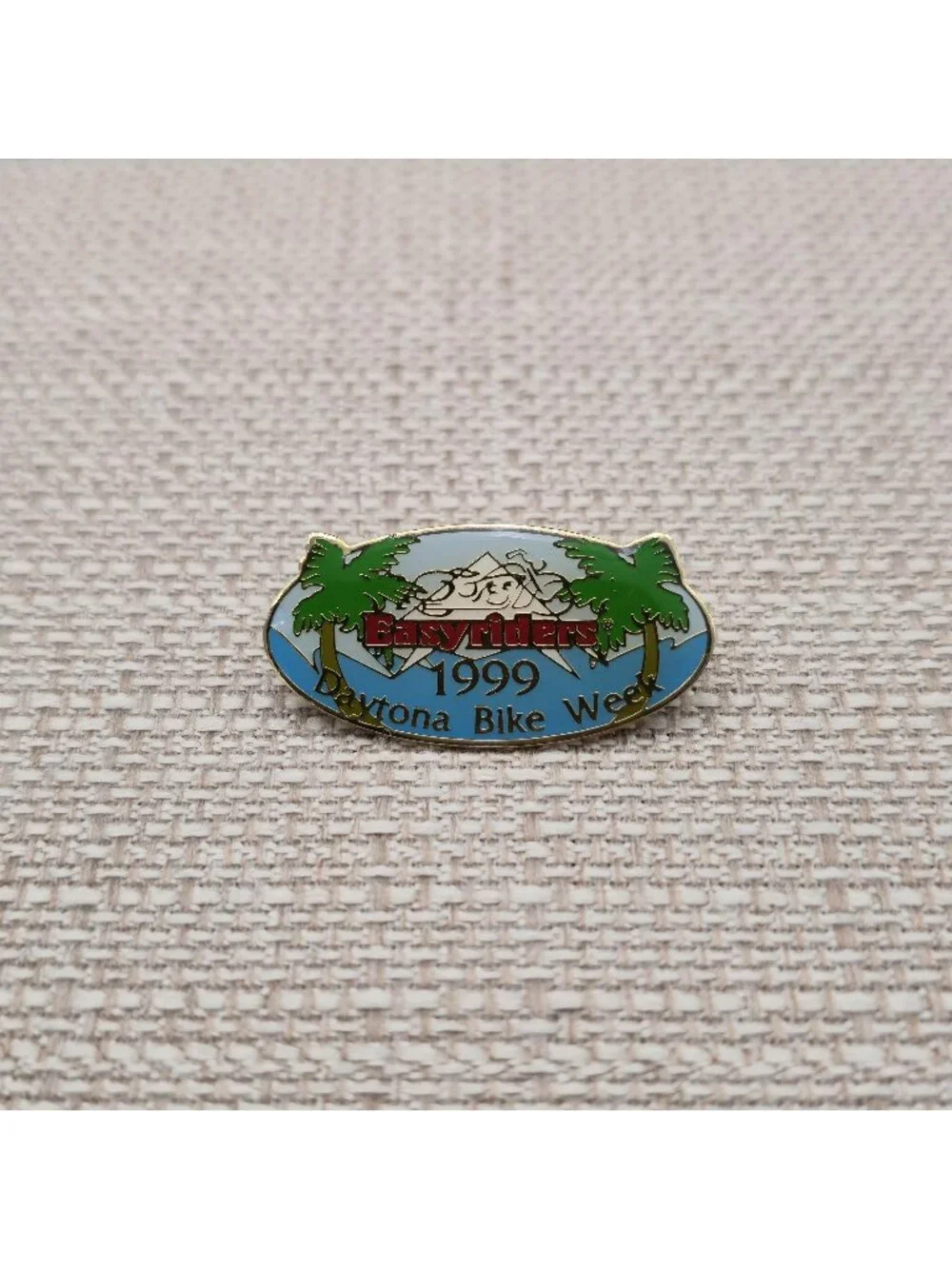 Vintage 1999 Easyriders Daytona Bike Week Motorcycle Enamel Lapel Pin A8034